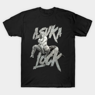 vintage Asuka terrible lock grayscale T-Shirt